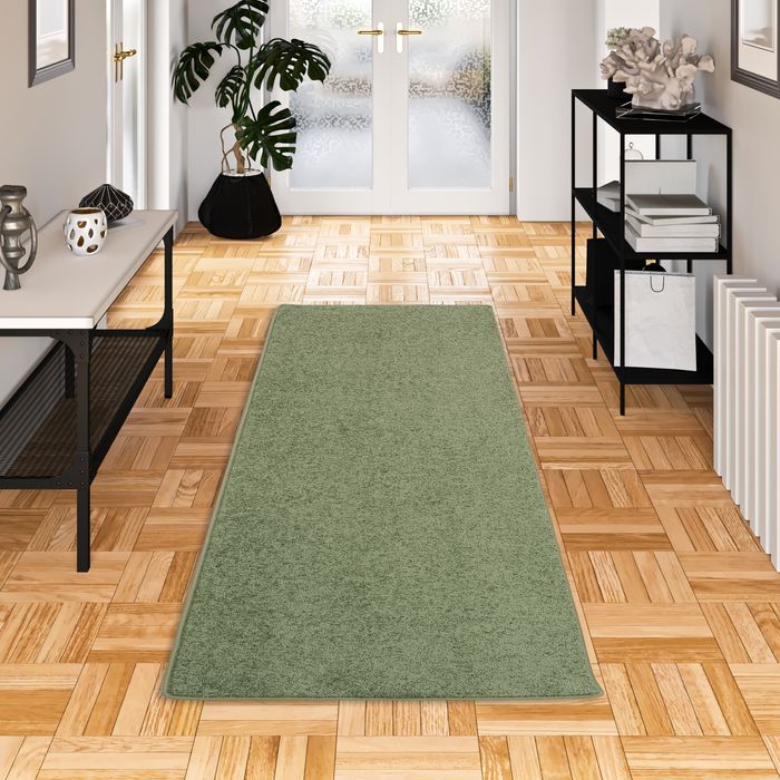 Tapis de passage Tapis à poils longs Cottage Vert