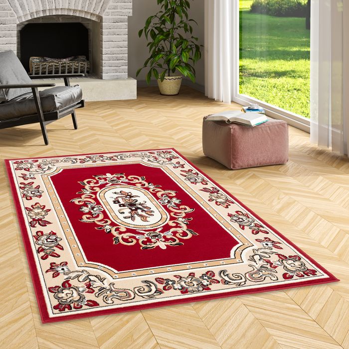 Orient Velours Teppich Trendline Rot
