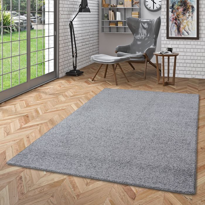 Hochflor Velours Teppich Weich Modern Einfarbig