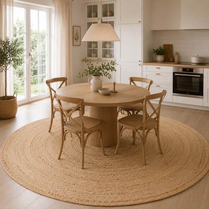Handgefertigte Jute Teppiche Rund – Naturfaser Teppiche in vielen Designs