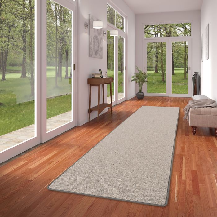 Berbère - Tapis long couloir - Tapis en laine naturelle - Anthracite