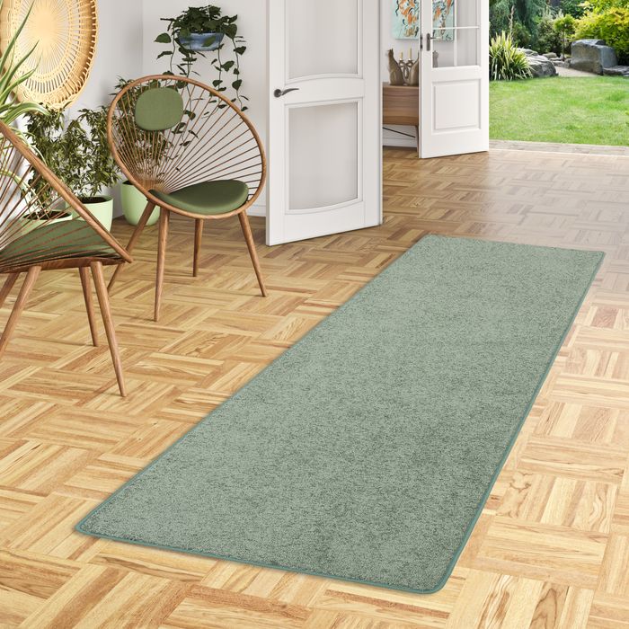 Cottage - Tapis long couloir - Tapis à poils longs - Vert menthe