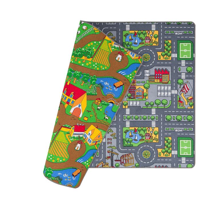 Tapis de rue Réversible Enfants Tapis de jeu