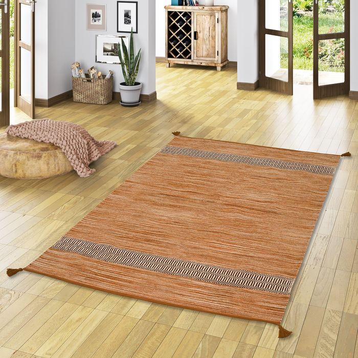 Tapis naturel Kilim Toskana Beige