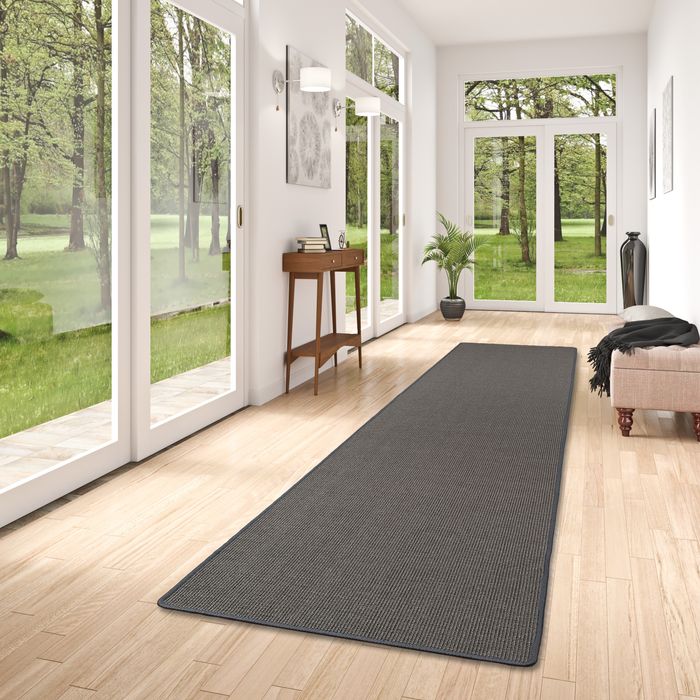 Naturfaser Teppich Sisal Läufer Einfarbig