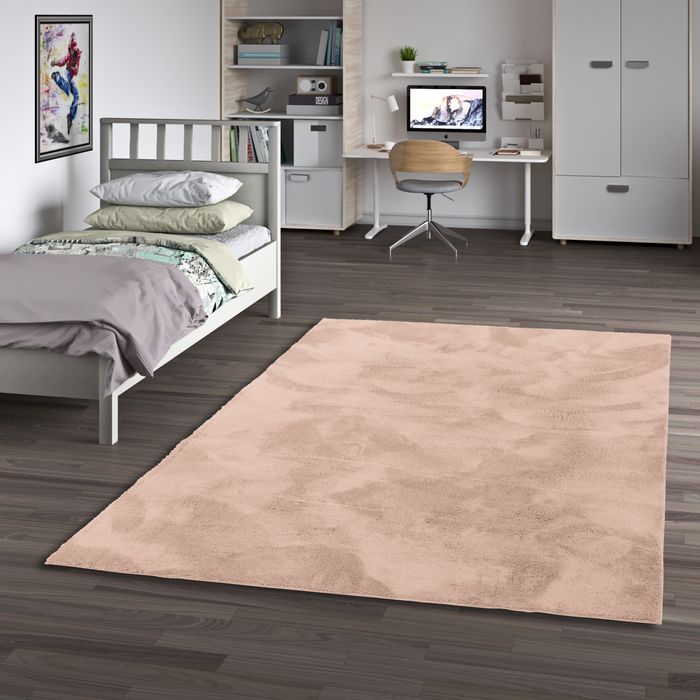 Kinder und Jugend Super Soft Fellteppich Pearl Kids Altrosa