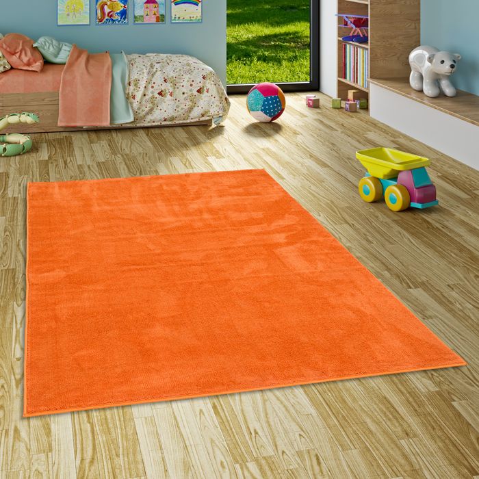 Super Soft Hochflor Langflor Teppich Melia Kids Orange