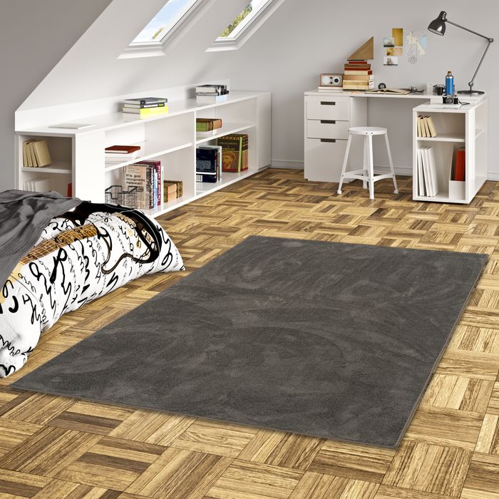 Super Soft Hochflor Langflor Teppich Melia Kids Anthrazit