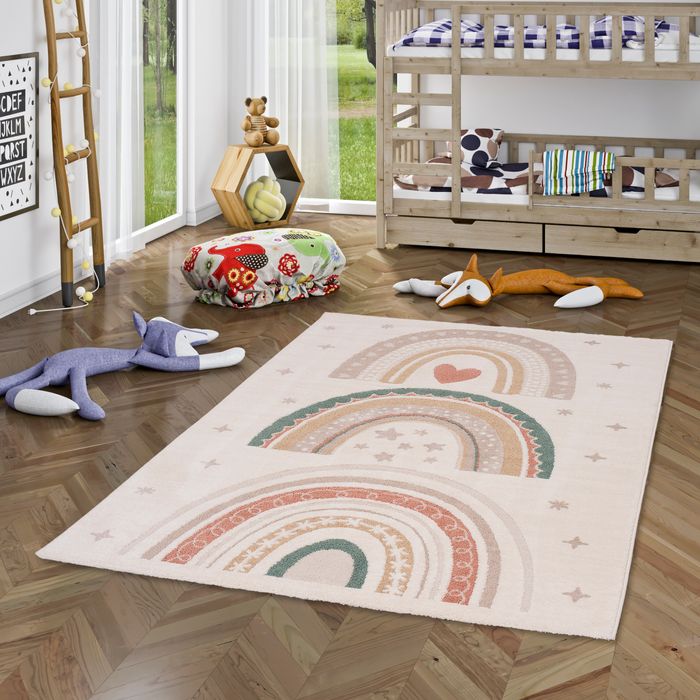 Kinder Teppich Happy Kids Lovely Rainbow