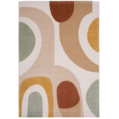 Designer Teppich Faro Bunt Retro Modern