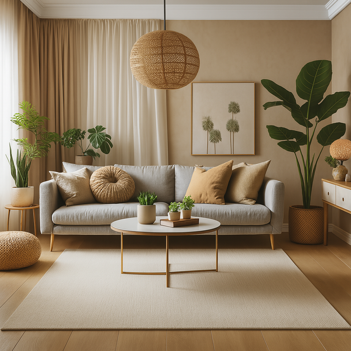 Tapis en laine naturel Kelim Woolly blanc laine mélangé