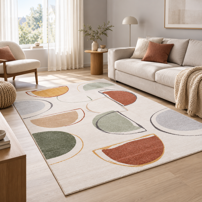 Tapis design Faro coloré moderne