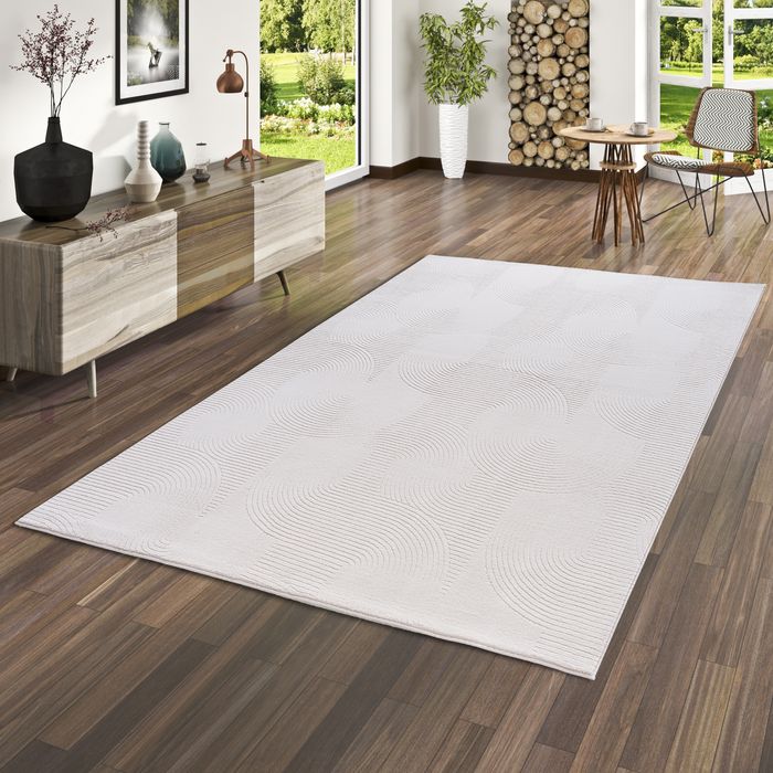 Tapis en fausse fourrure de luxe ultra doux glamour moderne beige