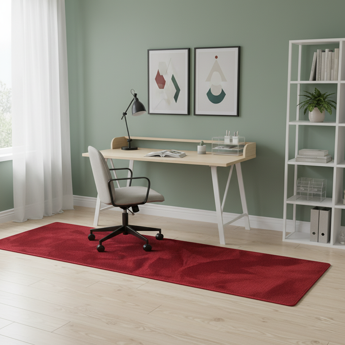 Hochflor Super Soft Teppich Läufer Deluxe Weinrot