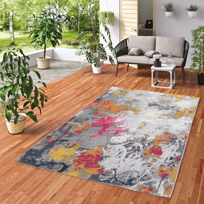 In- und Outdoor Teppich Malibu Grau Multi