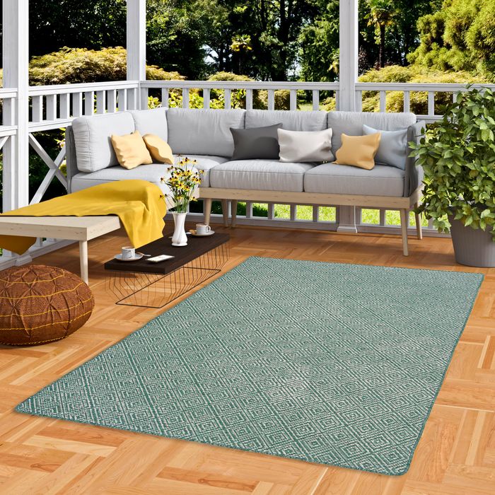 In- und Outdoor Teppich Beidseitig Newport Vintage Grün