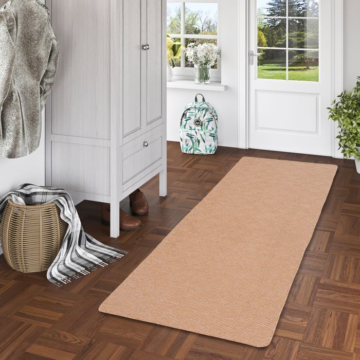 Tapis de couloir intérieur/extérieur réversible Newport Noix Blanc