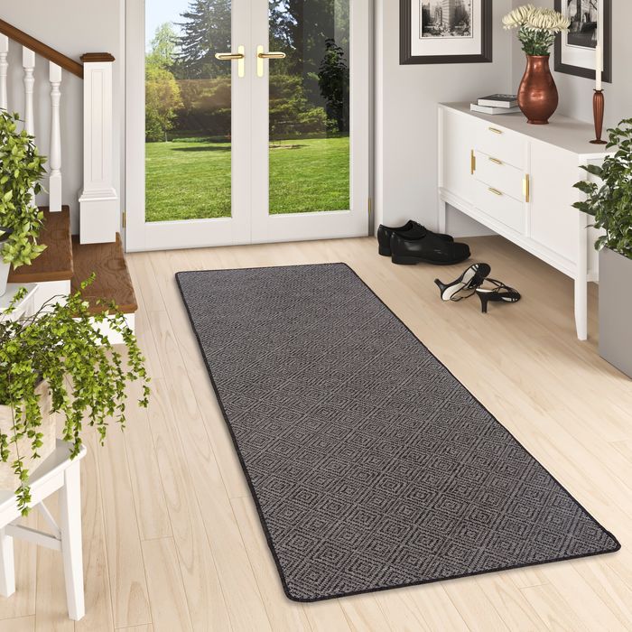 Tapis couloir intérieur/extérieur réversible Newport Vintage Anthracite