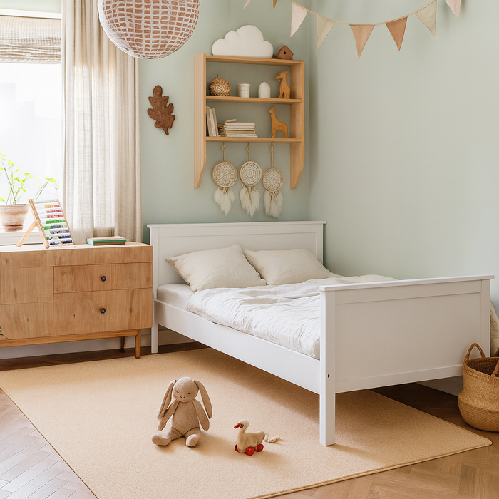 Velours Kinderteppich Joy Kids Beige