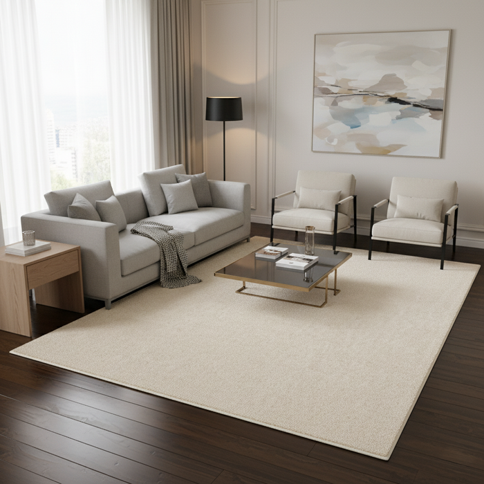 Tapis Shaggy à Poils Longs Cottage Crème