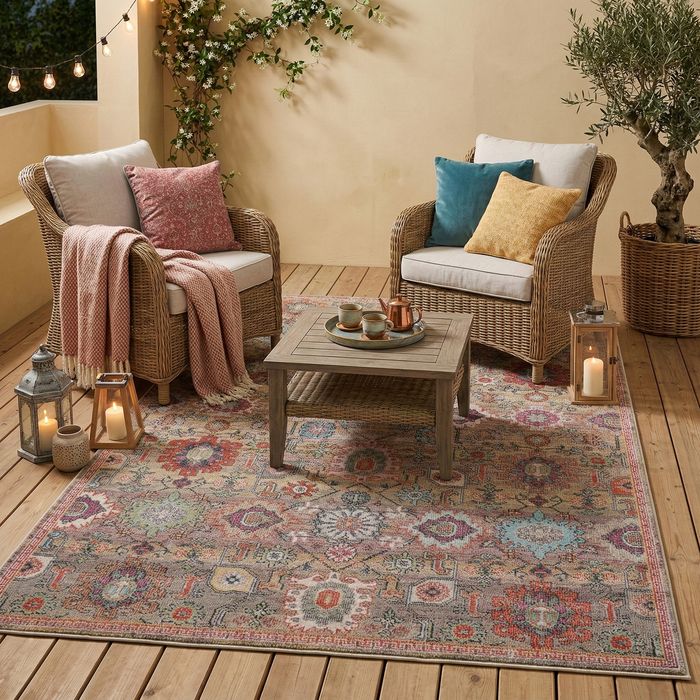 Indoor Outdoor Teppich Lagos Vintage Orient Bunt