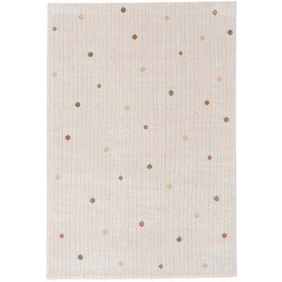 Kinder Teppich Happy Kids Dots Creme Bunt