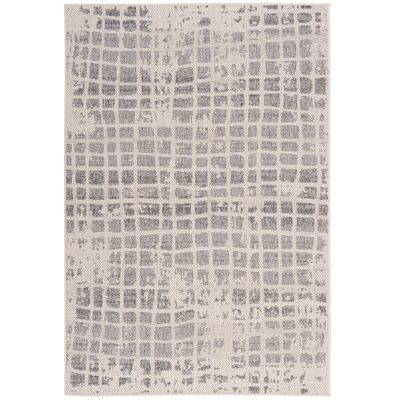 In- & Outdoor Teppich Carpetto Grau Vintage