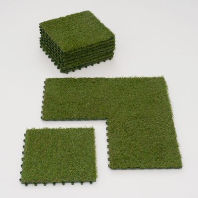 Rasenfliesen mit Klicksystem – Kunstrasen Fliesen für Balkon, Terrasse & Garten