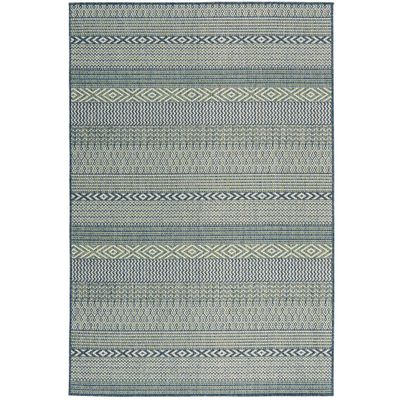 In- & Outdoor Teppich Carpetto Grün Stripes