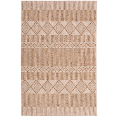 Panama In- & Outdoor Teppich Nuss Stripes Flachgewebe