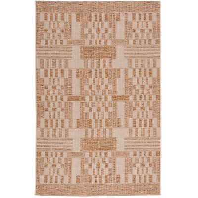 Panama Indoor-Outdoor Teppich Nuss Karo Flachgewebe