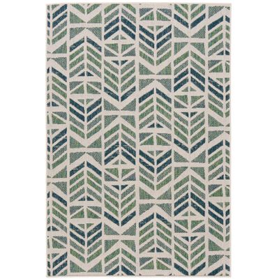 In- & Outdoor Teppich Carpetto Türkis Grün Modern