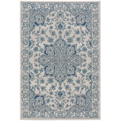 Carpetto In- & Outdoor Teppich Petrol Orient