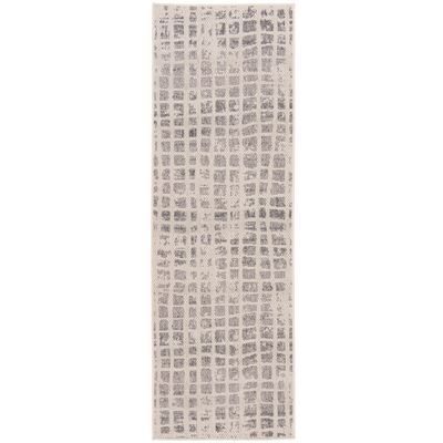 Carpetto In- & Outdoor Teppichläufer Grau Vintage