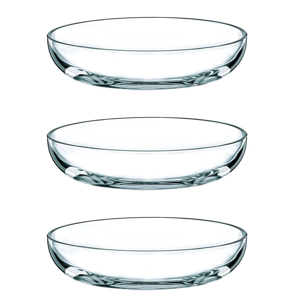 Nachtmann 0081465-0 Vivendi Glas Salatteller, Ø 16 cm, klar (3 Stück)