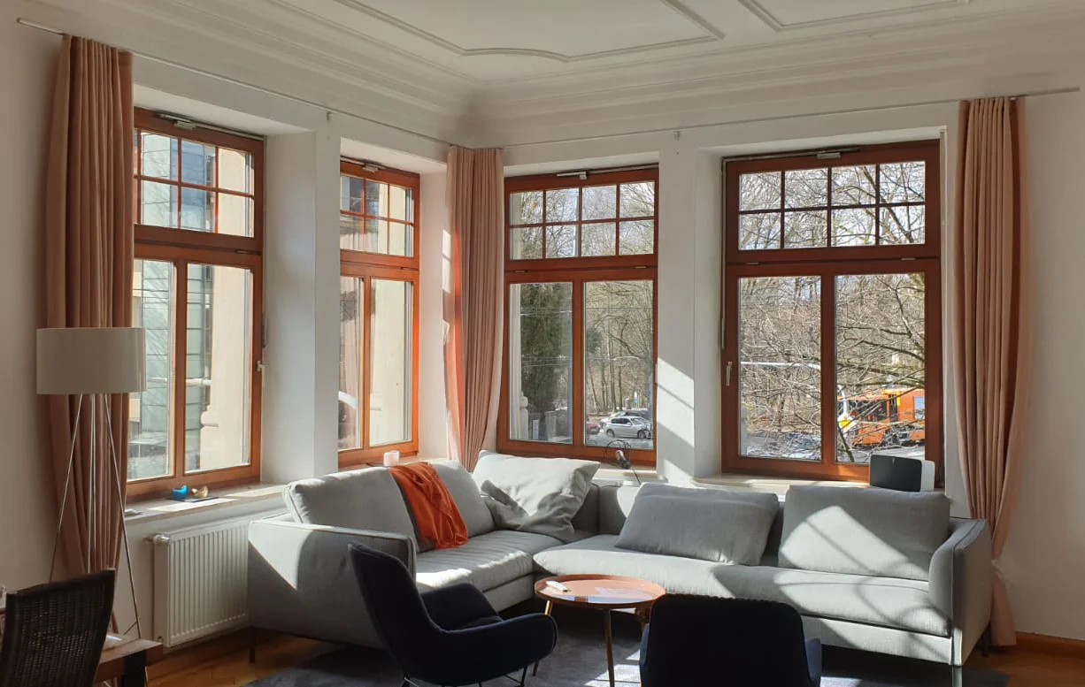 Raumteiler aus Stoff – Wohnprojekt von Blue Octopus München