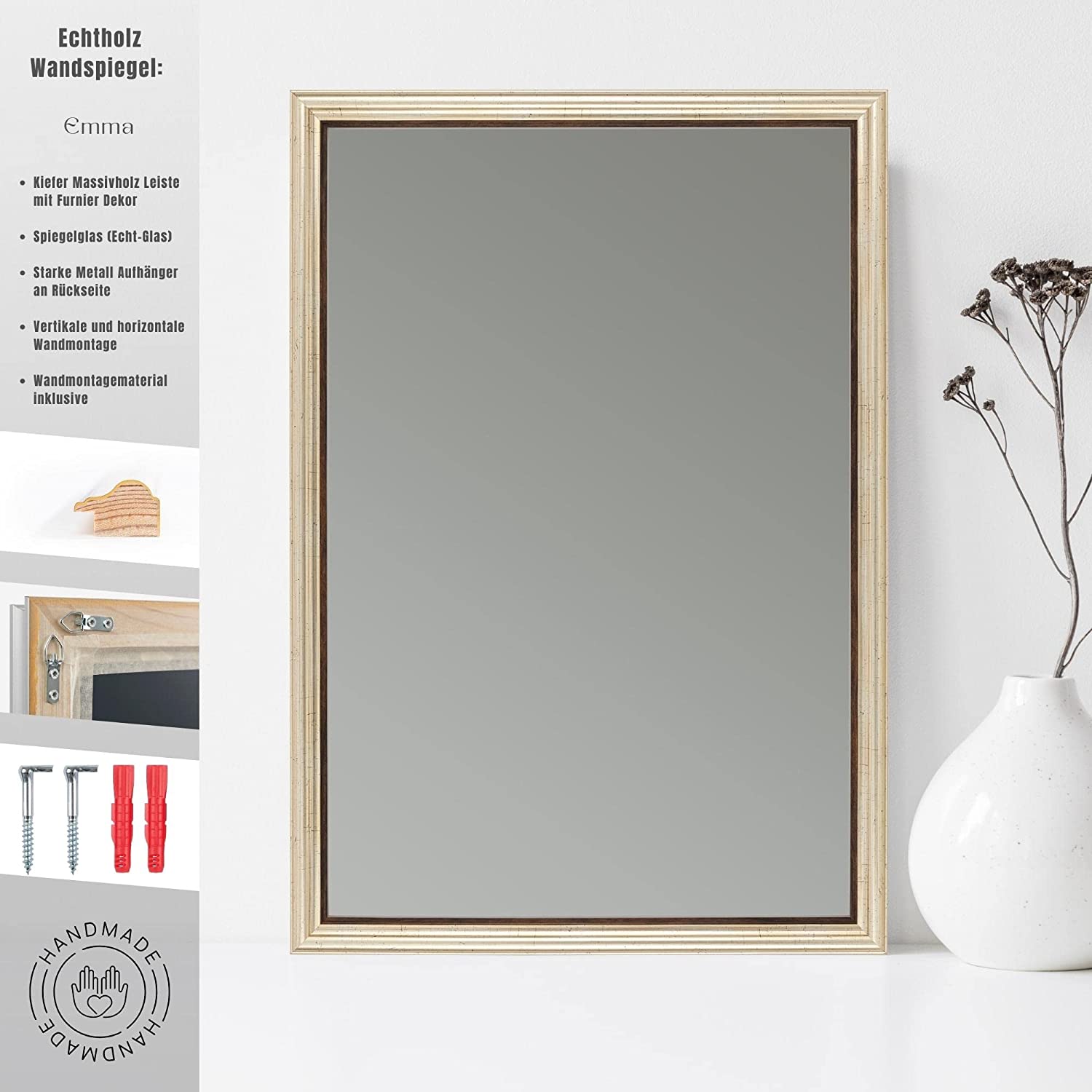 dekotablett rund Deko-Tablett silber/gold – Nordischer Garten Shop Variante:DIY