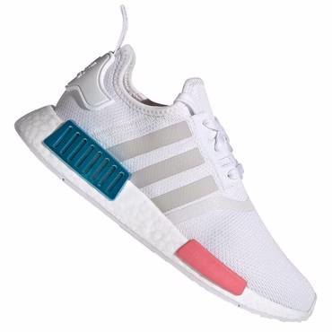 Adidas Originals Nmd R1 Damen Sneaker Boost Turnschuhe Schuhe FX7074 Weiß Rosa