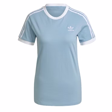 adidas Damen Shirt 3 Stripes Tee Trefoil Vintage H33574 Ambient Sky Hellblau 36