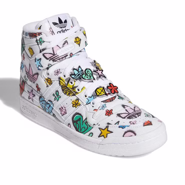 adidas JS Forum 84 Hi top Sneaker Originals Jeremy Scott HQ1128 Schuhe Weiß