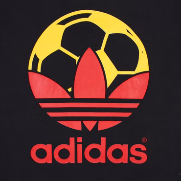ADIDAS ORIGINALS ADI TREFOIL FUSSBALL COUNTRY TEE SHIRT SCHWARZ ROT GELB XS S M