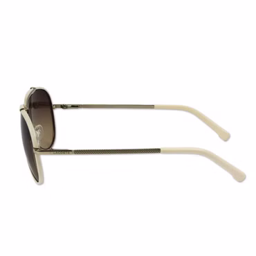 LACOSTE L152S-714 DAMEN SONNENBRILLE PILOTENBRILLE BRILLE GOLD CREME WEISS