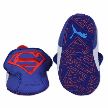 PUMA SUPERMAN KINDER BABY HAUSSCHUHE KRABBEL SCHUHE WEICH JUNGEN SCHUHE 18 19