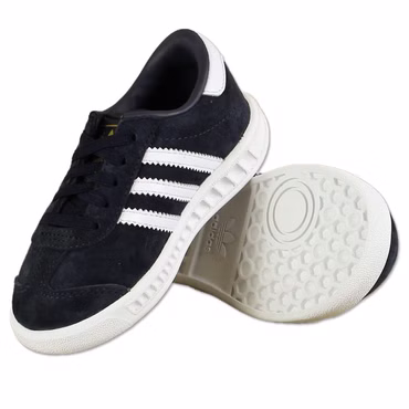 ADIDAS ORIGINALS EL HAMBURG KINDER SNEAKER LEDER SCHUHE S75371 DUNKEL BLAU NAVY
