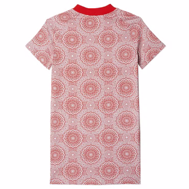 adidas Originals Mädchen Kinder Kleid Sommerkleid Spirograph Muster grau rot