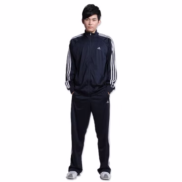 adidas 3S Essential Logo Trainingsanzug Track Suit Jogginganzug Navy Jacke Hose