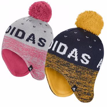 adidas Kinder Ess Peruvian Ski Beanie Winter Mütze Mädchen Jungen sehr warm