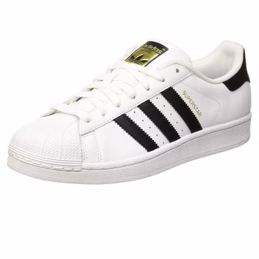 adidas Originals Superstar Herren Damen Sneaker Klassiker C77124 Weiß Schwarz