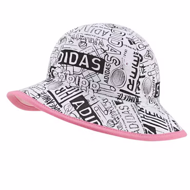 ADIDAS KINDER BUCKET SONNENHUT STRAND SOMMER WENDE MÜTZE ROSA PRINT SONNENSCHUTZ