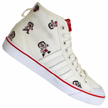 adidas Originals Nizza Hi Trimmy Sneaker Turnschuhe CQ2367 Trimm Star Natur Weiß